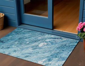 Homeroots 3' Brown Tan And Beige Abstract Washable Indoor Outdoor Area Rug For Versatile Home Decor Solutions 3' X 5' Polyester 579697