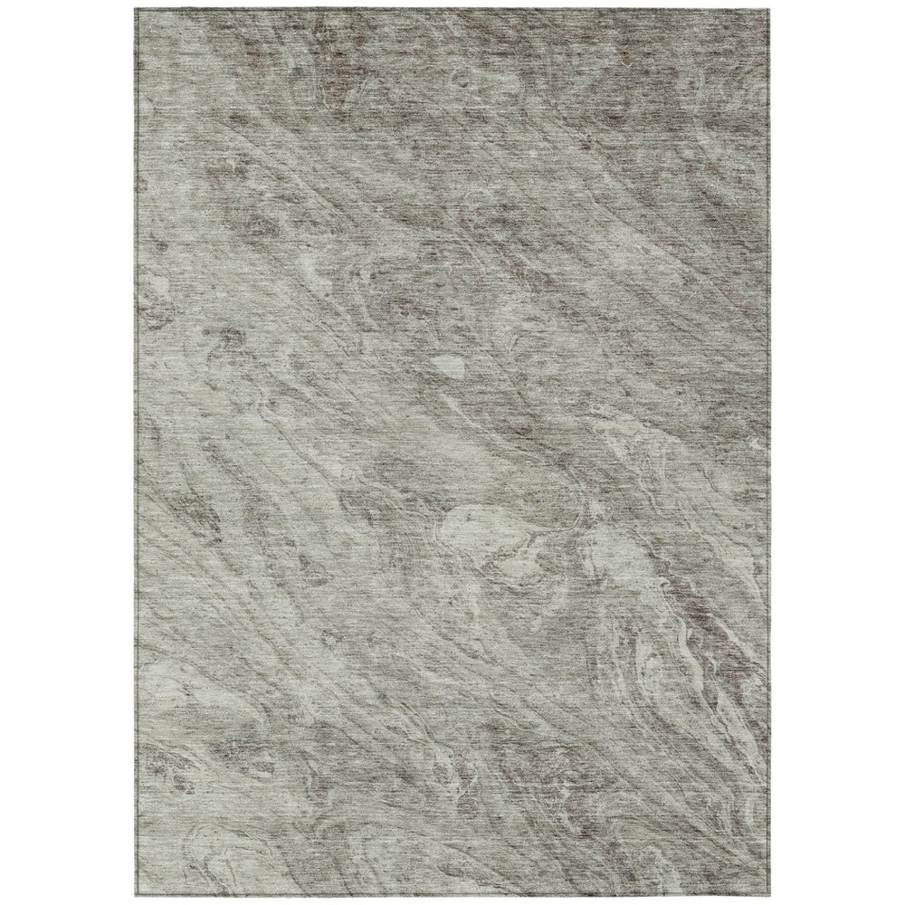 HomeRoots 9' Modern Abstract Taupe Beige Tan Area Rug – Durable Washable Design for Indoor & Outdoor Spaces 9' X 12' 579707