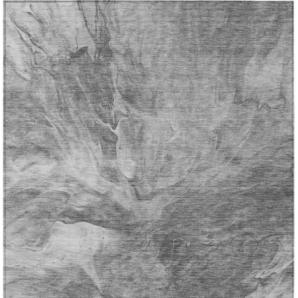 Homeroots 3' Purple And Navy Blue Abstract Washable Area Rug - Stylish Indoor Outdoor Comfort For Any Space 5' X 8' Polyester 579716