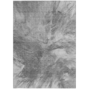 Homeroots 3' Purple And Navy Blue Abstract Washable Area Rug - Stylish Indoor Outdoor Comfort For Any Space 8' X 10' Polyester 579718