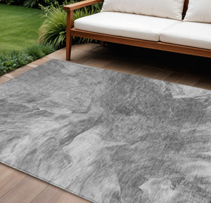 Homeroots 3' Purple And Navy Blue Abstract Washable Area Rug - Stylish Indoor Outdoor Comfort For Any Space 9' X 12' Polyester 579719