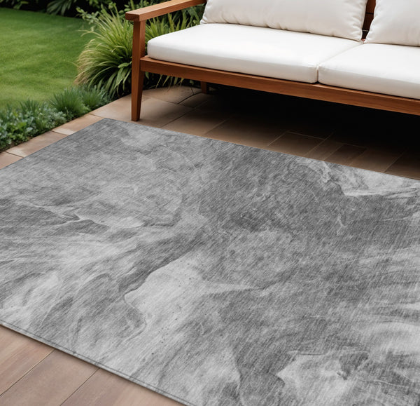 Homeroots 3' Purple And Navy Blue Abstract Washable Area Rug - Stylish Indoor Outdoor Comfort For Any Space 9' X 12' Polyester 579719