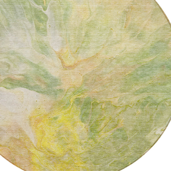 Homeroots 3' Purple And Navy Blue Abstract Washable Area Rug - Stylish Indoor Outdoor Comfort For Any Space 8' Round Polyester 579723