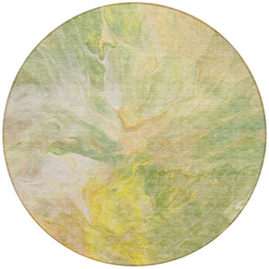 Homeroots 3' Purple And Navy Blue Abstract Washable Area Rug - Stylish Indoor Outdoor Comfort For Any Space 8' Round Polyester 579723