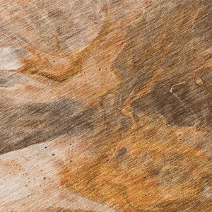 Homeroots 3' Purple And Navy Blue Abstract Washable Area Rug - Stylish Indoor Outdoor Comfort For Any Space 8' Round Polyester 579729