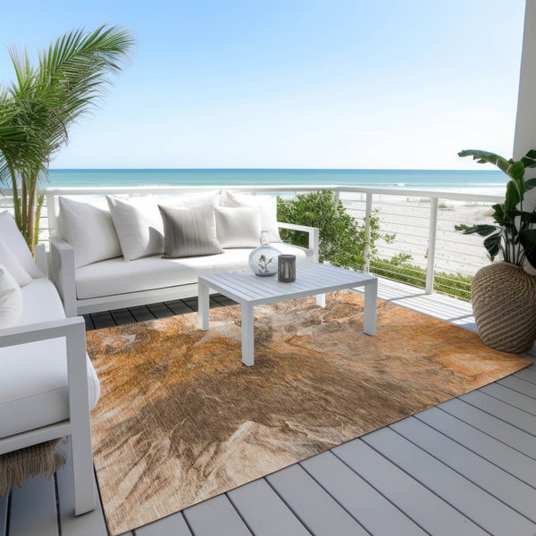 Homeroots 3' Purple And Navy Blue Abstract Washable Area Rug - Stylish Indoor Outdoor Comfort For Any Space 9' X 12' Polyester 579731