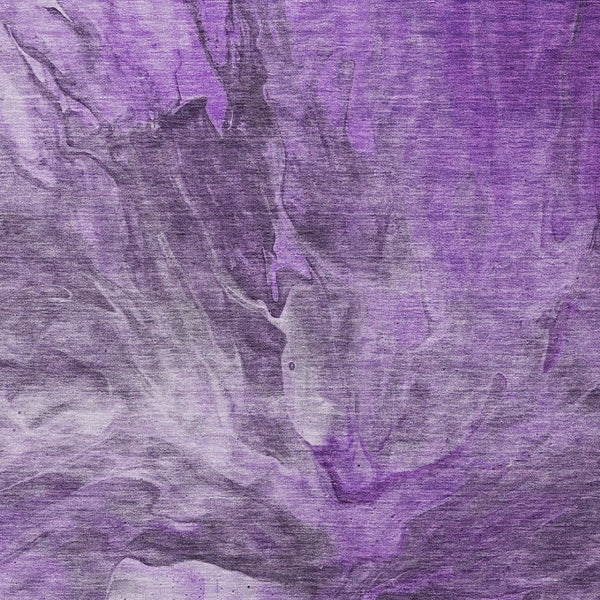 Homeroots 3' Purple And Navy Blue Abstract Washable Area Rug - Stylish Indoor Outdoor Comfort For Any Space 8' X 10' Polyester 579736