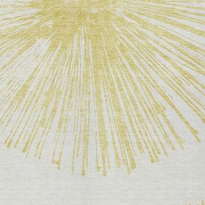 Homeroots 3' Artichoke Green And Ivory Abstract Washable Area Rug For Stylish Indoor Outdoor Spaces 9' X 12' Polyester 579755