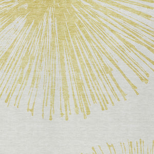 Homeroots 3' Artichoke Green And Ivory Abstract Washable Area Rug For Stylish Indoor Outdoor Spaces 10' X 14' Polyester 579756