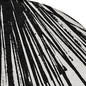 Homeroots 3' Artichoke Green And Ivory Abstract Washable Area Rug For Stylish Indoor Outdoor Spaces 8' Round Polyester 579759