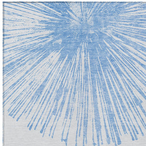 Homeroots 3' Artichoke Green And Ivory Abstract Washable Area Rug For Stylish Indoor Outdoor Spaces 3' X 5' Polyester 579763