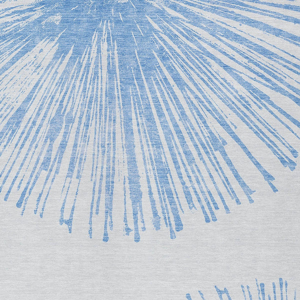 Homeroots 3' Artichoke Green And Ivory Abstract Washable Area Rug For Stylish Indoor Outdoor Spaces 5' X 8' Polyester 579764