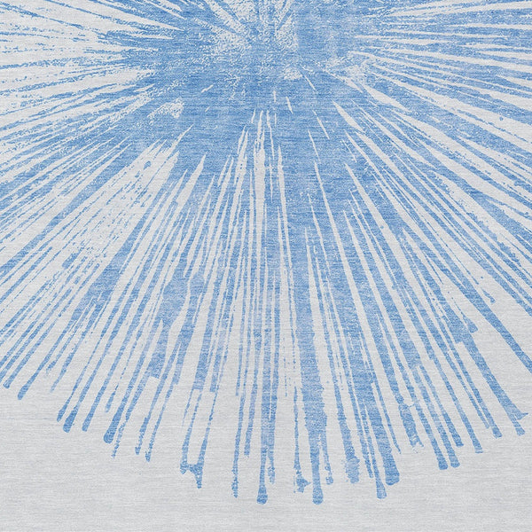 Homeroots 3' Artichoke Green And Ivory Abstract Washable Area Rug For Stylish Indoor Outdoor Spaces 9' X 12' Polyester 579767