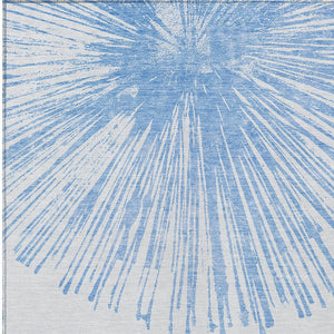 Homeroots 3' Artichoke Green And Ivory Abstract Washable Area Rug For Stylish Indoor Outdoor Spaces 10' X 14' Polyester 579768