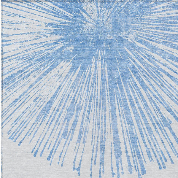 Homeroots 3' Artichoke Green And Ivory Abstract Washable Area Rug For Stylish Indoor Outdoor Spaces 10' X 14' Polyester 579768