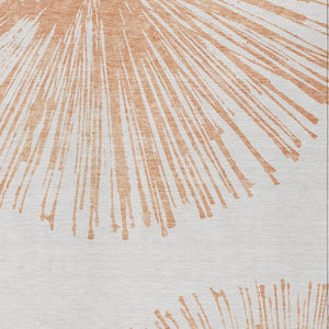 Homeroots 3' Artichoke Green And Ivory Abstract Washable Area Rug For Stylish Indoor Outdoor Spaces 9' X 12' Polyester 579785