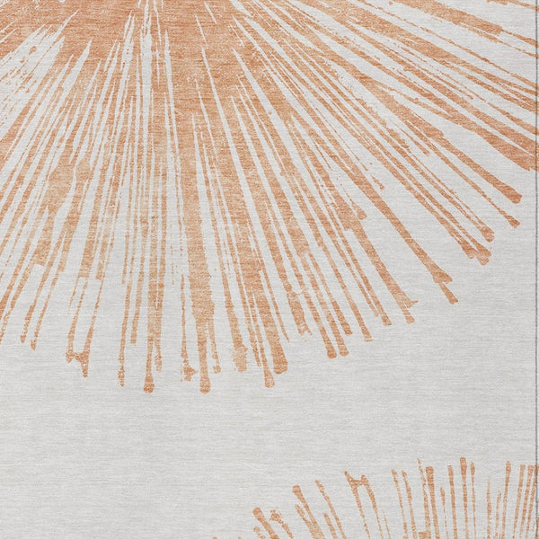 Homeroots 3' Artichoke Green And Ivory Abstract Washable Area Rug For Stylish Indoor Outdoor Spaces 9' X 12' Polyester 579785