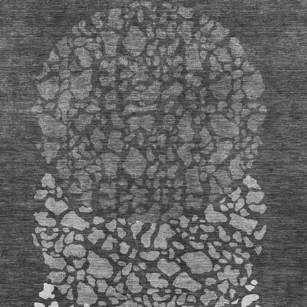 Homeroots 3' Beige Tan And Taupe Abstract Washable Area Rug For Indoor And Outdoor High Traffic Spaces 3' X 5' Polyester 579793