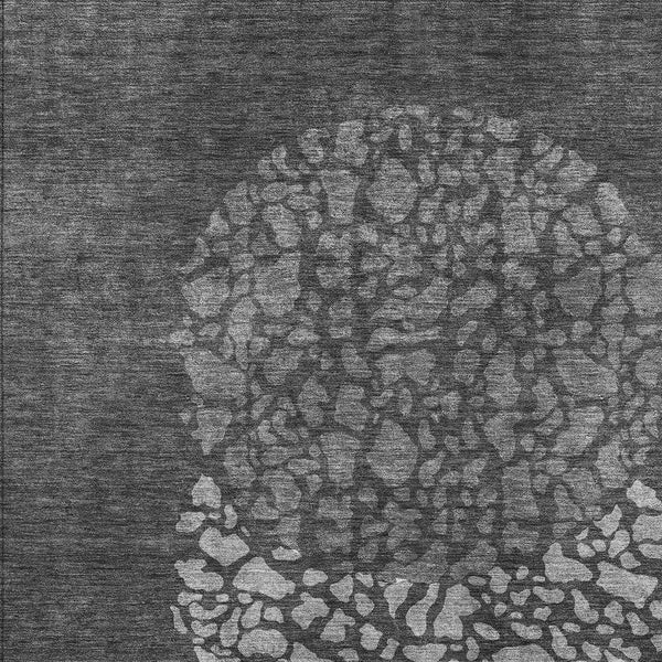 Homeroots 3' Beige Tan And Taupe Abstract Washable Area Rug For Indoor And Outdoor High Traffic Spaces 9' X 12' Polyester 579797