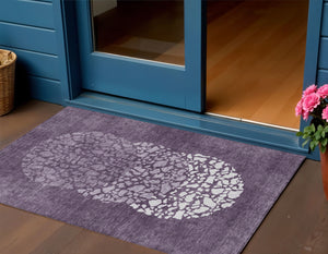 Homeroots 3' Beige Tan And Taupe Abstract Washable Area Rug For Indoor And Outdoor High Traffic Spaces 3' X 5' Polyester 579805