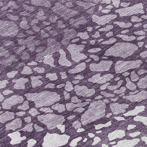 Homeroots 3' Beige Tan And Taupe Abstract Washable Area Rug For Indoor And Outdoor High Traffic Spaces 8' Round Polyester 579807