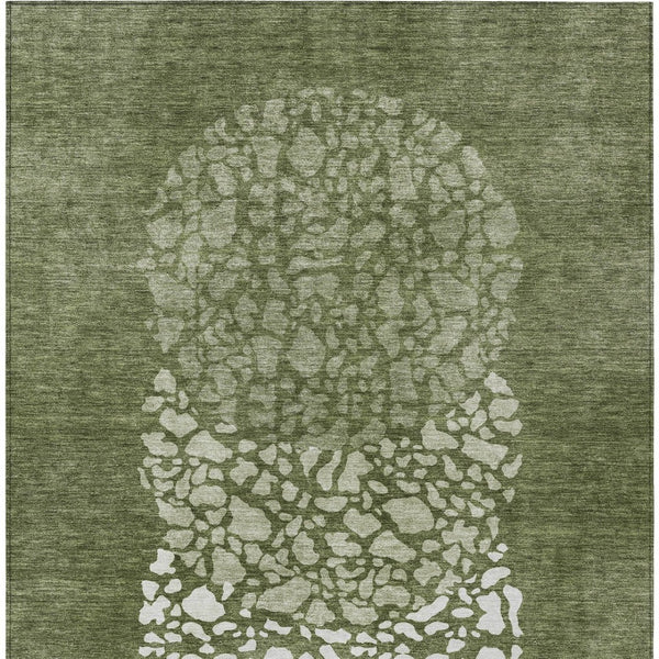 Homeroots 3' Beige Tan And Taupe Abstract Washable Area Rug For Indoor And Outdoor High Traffic Spaces 3' X 5' Polyester 579811