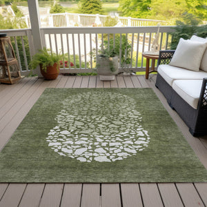 Homeroots 3' Beige Tan And Taupe Abstract Washable Area Rug For Indoor And Outdoor High Traffic Spaces 3' X 5' Polyester 579811