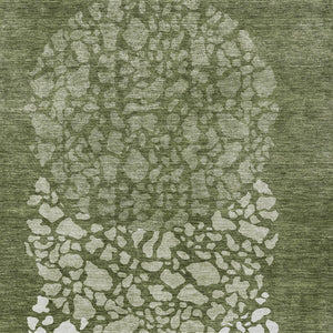 Homeroots 3' Beige Tan And Taupe Abstract Washable Area Rug For Indoor And Outdoor High Traffic Spaces 3' X 5' Polyester 579811