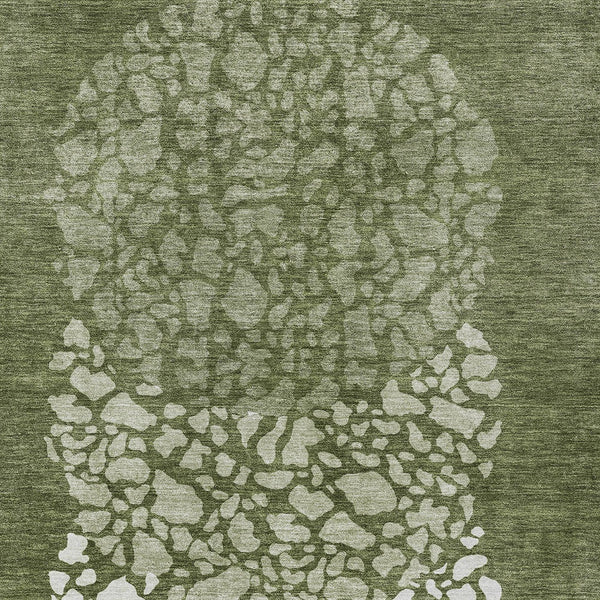 Homeroots 3' Beige Tan And Taupe Abstract Washable Area Rug For Indoor And Outdoor High Traffic Spaces 3' X 5' Polyester 579811