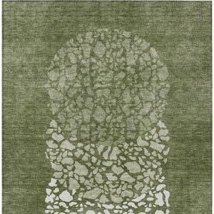 Homeroots 3' Beige Tan And Taupe Abstract Washable Area Rug For Indoor And Outdoor High Traffic Spaces 5' X 8' Polyester 579812