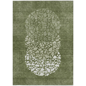Homeroots 3' Beige Tan And Taupe Abstract Washable Area Rug For Indoor And Outdoor High Traffic Spaces 10' X 14' Polyester 579816
