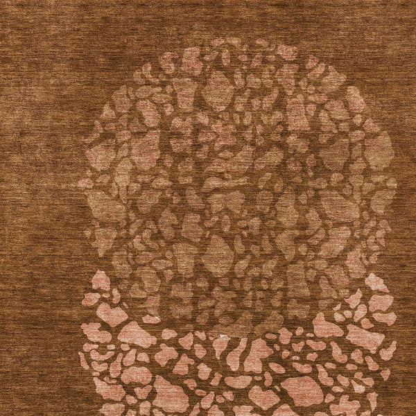 Homeroots 3' Beige Tan And Taupe Abstract Washable Area Rug For Indoor And Outdoor High Traffic Spaces 10' X 14' Polyester 579822