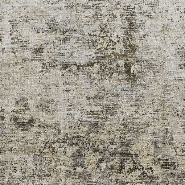 Homeroots 3' Abstract Taupe Beige And Gray Washable Area Rug For Indoor And Outdoor Spaces, Durable Design 5' X 8' Polyester 579830