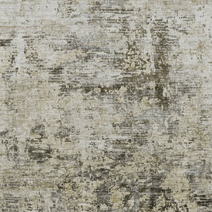 Homeroots 3' Abstract Taupe Beige And Gray Washable Area Rug For Indoor And Outdoor Spaces, Durable Design 8' X 10' Polyester 579832