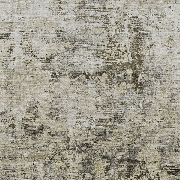Homeroots 3' Abstract Taupe Beige And Gray Washable Area Rug For Indoor And Outdoor Spaces, Durable Design 8' X 10' Polyester 579832