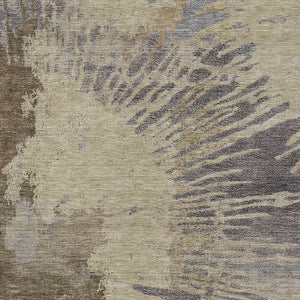 Homeroots 3' Denim Blue Abstract Area Rug – Stylish Washable Design For Indoor & Outdoor Spaces, Durable & Chic 3' X 5' Polyester 579841