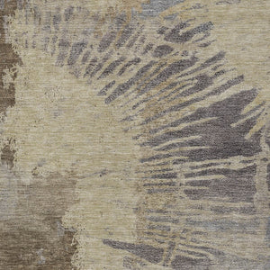 Homeroots 3' Denim Blue Abstract Area Rug – Stylish Washable Design For Indoor & Outdoor Spaces, Durable & Chic 5' X 8' Polyester 579842