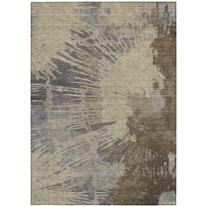 Homeroots 3' Denim Blue Abstract Area Rug – Stylish Washable Design For Indoor & Outdoor Spaces, Durable & Chic 10' X 14' Polyester 579846