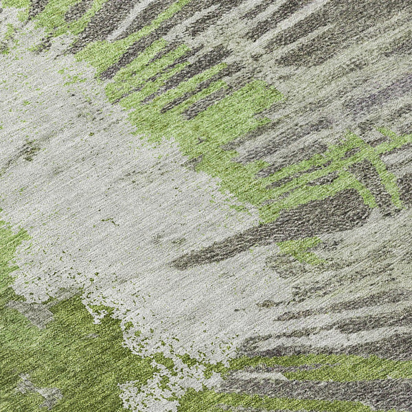 Homeroots 3' Denim Blue Abstract Area Rug – Stylish Washable Design For Indoor & Outdoor Spaces, Durable & Chic 3' X 5' Polyester 579847