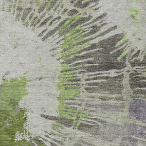 Homeroots 3' Denim Blue Abstract Area Rug – Stylish Washable Design For Indoor & Outdoor Spaces, Durable & Chic 9' X 12' Polyester 579851