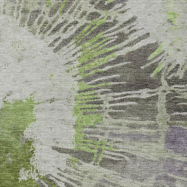 Homeroots 3' Denim Blue Abstract Area Rug – Stylish Washable Design For Indoor & Outdoor Spaces, Durable & Chic 9' X 12' Polyester 579851