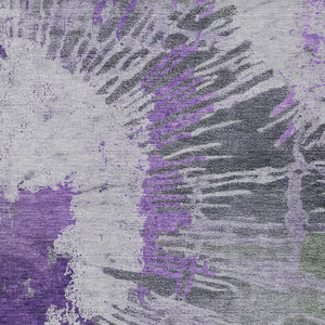 Homeroots 3' Denim Blue Abstract Area Rug – Stylish Washable Design For Indoor & Outdoor Spaces, Durable & Chic 5' X 8' Polyester 579854