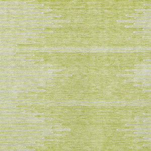 Homeroots 3' Stylish Artichoke Green Ivory Abstract Washable Area Rug For Indoor And Outdoor Spaces 8' X 10' Polyester 579874