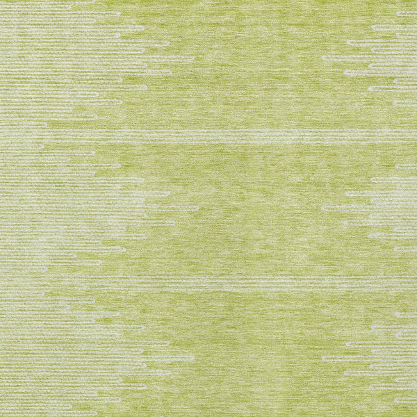 Homeroots 3' Stylish Artichoke Green Ivory Abstract Washable Area Rug For Indoor And Outdoor Spaces 8' X 10' Polyester 579874