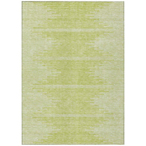 HomeRoots 5' Artichoke Green and Ivory Abstract Area Rug – Stylish, Washable, Durable for Indoor & Outdoor Use 10' X 14' 579876