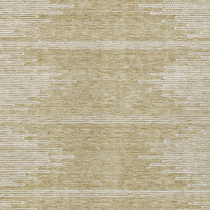 Homeroots 3' Stylish Artichoke Green Ivory Abstract Washable Area Rug For Indoor And Outdoor Spaces 8' X 10' Polyester 579880