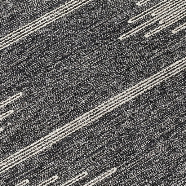 Homeroots 3' Stylish Artichoke Green Ivory Abstract Washable Area Rug For Indoor And Outdoor Spaces 9' X 12' Polyester 579887