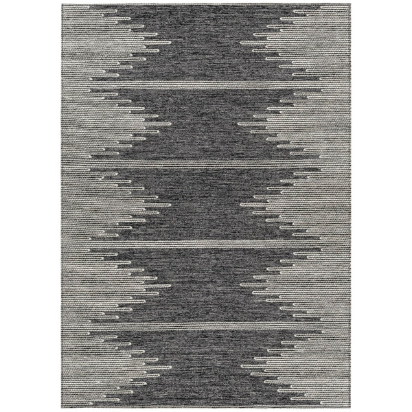 Homeroots 3' Stylish Artichoke Green Ivory Abstract Washable Area Rug For Indoor And Outdoor Spaces 10' X 14' Polyester 579888