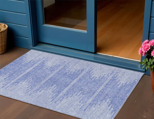 Homeroots 3' Stylish Artichoke Green Ivory Abstract Washable Area Rug For Indoor And Outdoor Spaces 3' X 5' Polyester 579895