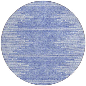 Homeroots 3' Stylish Artichoke Green Ivory Abstract Washable Area Rug For Indoor And Outdoor Spaces 8' Round Polyester 579897